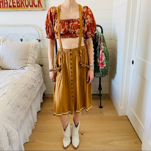 ♥️ Spell ♥️ SAMPLE Jungle Midi Skirt - Picture 3 of 8